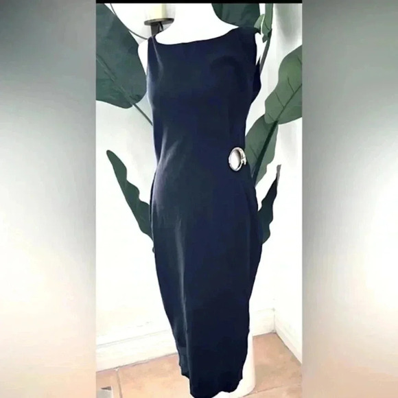 Cavalli Class SZ 6 Evening Maxi Black Dress - Picture 3 of 13